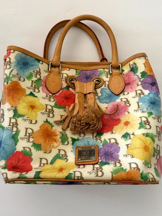 Dooney & Bourke Handbags - Dooney & Bourke Hibiscu Floral Janine 1975 Bag